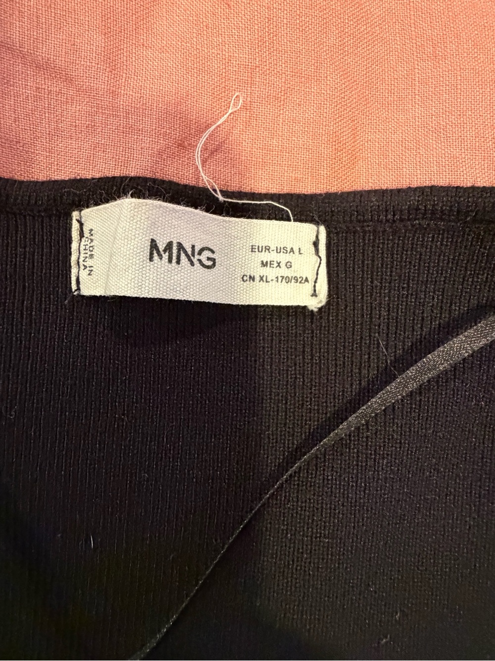 Mango Black Ribbed Tank Top - Picture 5 of 5